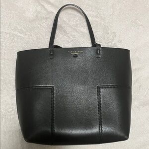 Tory Burch Black Leather Tote